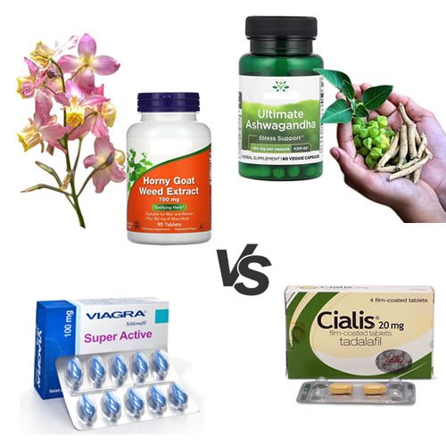natural sexual pills versus Viagra and Cialis